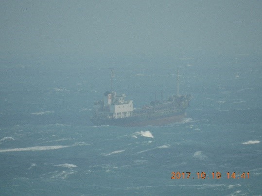 澎湖南方四島海域監控外籍漁船越界進入-106年10月19日