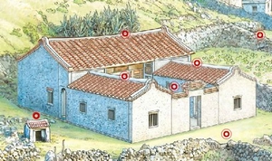 青少年繪本手繪圖-澎湖厝 青少年繪本手繪圖-澎湖厝