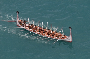 蘭嶼拜訪號於民國100年橫渡黑潮,帶著滿滿的祝福拜訪臺灣(海管處提供) 蘭嶼拜訪號於民國100年橫渡黑潮,帶著滿滿的祝福拜訪臺灣(海管處提供)